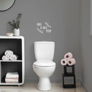 Vinyl Wall Art Decal - Have A Nice Poop - 7.5" x 10" - Trendy Motivational Funny Joke Design Quote Sticker For Home Bedroom Closet Mirror Bathroom Decor 2