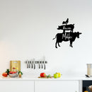 Vinyl Wall Art Decal - Eggs Bacon Milk - - Trendy Fun Cool Farm Animals Design Quote Sticker For Home Playroom Kitchen Dining Room Restaurant Coffee Shop Storefront Decor 3
