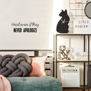 Vinyl Wall Art Decal - Heal Even If They Never Apologize - Modern Inspirational Mental Health Quote Sticker For Home Office Bedroom Mirror Therapist Decor 3