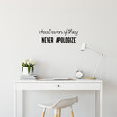 Vinyl Wall Art Decal - Heal Even If They Never Apologize - 9" x 25" - Modern Inspirational Mental Health Quote Sticker For Home Office Bedroom Mirror Therapist Decor 2