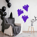 Vinyl Wall Art Decal - Ghost Trio - 19" x 21" Each -Seasonal Movie Props Trendy Funny Halloween Quote Sticker For School Classroom Entryway Living Room Storefront Coffee Shop Spooky Decor 2