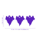 Vinyl Wall Art Decal - Ghost Trio - 19" x 21" Each -Seasonal Movie Props Trendy Funny Halloween Quote Sticker For School Classroom Entryway Living Room Storefront Coffee Shop Spooky Decor 4