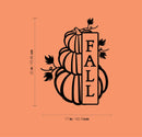 Vinyl Wall Art Decal - Fall - 22" x 17" - Trendy Cool Halloween Pumpkin Design Season  Sticker For Home Windows Living Room Entry Doors Storefront Coffee Shop School Spooky Decor 4