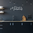 Vinyl Wall Art Decal - Food Is Memories - 15" x 40" - Trendy Inspirational Lovely Good Vibes Quote Sticker For Home Kitchen Dining Room Restaurant Coffee Shop Storefront Decor 3