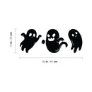 Vinyl Wall Art Decal - Ghost - Seasonal Cute Shape Horror Sticker For Entryway Storefront Office Living Room Kids Room Window School Classroom Scary Spooky Decor 4