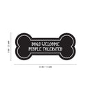 Vinyl Wall Art Decal - Dogs Welcome Humans Tolerated - Modern Inspirational Quote Paw Shape Sticker For Home Vet Office Bedroom Living Room Decor 4