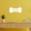 Vinyl Wall Art Decal - Dogs Welcome Humans Tolerated - 9" x 20" - Modern Inspirational Quote Dog Bone Shape Sticker For Home Vet Office Bedroom Living Room Decor 2