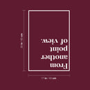 Vinyl Wall Art Decal - From Another Point Of View - 25" x 17" - Trendy Motivational Positive Mind Change Quote Sticker Home Living Room Study Room School Classroom Office Coffee Shop Decor 4