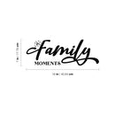 Vinyl Wall Art Decal - Family Moments - 7" x 16" - Inspirational Couples Love Heart Shape Design Sticker For Bedroom Closet Mirror Glass Living Room Entryway Door Decor 4