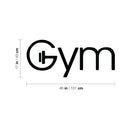 Vinyl Wall Art Decal - Gym - 17" x 40" - Trendy Motivational Positive Healthy Quote Sticker For Home Workout Room Yoga CrossFit Center Office Fitness Lifestyle Decor 4