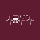 Vinyl Wall Art Decal - Heart Beat Car - 10.5" x 4" - Modern Motivational Quote For Bedroom Mirror Notebooks Laptops Mugs Thermos Cars Window Bumper Sticker Windows Decor 1
