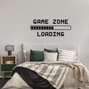 Vinyl Wall Art Decal - Game Zone Loading Gamer - 15" x 36.5" - Trendy Positive Cool Design Quote Sticker For Home Kids Room Playroom Gaming Room Daycare Kinder Toys Storefront Decor 3