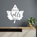 Vinyl Wall Art Decal - Hello Fall - Modern Inspiring Lovely Autumn Leaf Season Design Sticker For Home Family Room School Office Coffee Shop Doors Windows Storefront Decor 5
