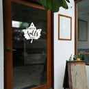 Vinyl Wall Art Decal - Hello Fall - 13" x 12" - Modern Inspiring Lovely Autumn Leaf Season Design Sticker For Home Family Room School Office Coffee Shop Doors Windows Storefront Decor 3