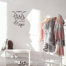 Vinyl Wall Art Decal - Girls Are Made Of Magic - 17" x 18.5" - Modern Inspirational Cute Quote Sticker For Home School Kids Room Office Teen Bedroom Living Room Classroom Decor 3