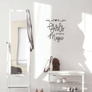 Vinyl Wall Art Decal - Girls Are Made Of Magic - 17" x 18.5" - Modern Inspirational Cute Quote Sticker For Home School Kids Room Office Teen Bedroom Living Room Classroom Decor 2