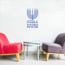 Vinyl Wall Art Decal - Hooray Hanukkah Do The Candles Spin The Thing - Grateful Inspirational Quote Sticker For Home Entry Door Dining Room Living Room Decor 2
