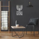 Vinyl Wall Art Decal - Hooray Hanukkah Do The Candles Spin The Thing - 30" x 17" - Grateful Inspirational Quote Sticker For Home Entry Door Dining Room Living Room Decor 2