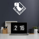 Vinyl Wall Art Decal - Don't Touch My Laptop - 17" x 17" - Trendy Funny Sarcastic Quote Dinosaur Pixel Design Sticker For Home Office Laptop Computer Living Room Bedroom Decor 2