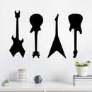 Vinyl Wall Art Decal - Guitars Silhouettes - 10.5" x 16" - Trendy Fun Cool Design Sticker For Home Boys Room Toddlers Bedroom Playroom Office Coffee Shop Music Storefront Decor 2