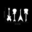 Vinyl Wall Art Decal - Guitars Silhouettes - 10.5" x 16" - Trendy Fun Cool Design Sticker For Home Boys Room Toddlers Bedroom Playroom Office Coffee Shop Music Storefront Decor 4