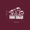 Vinyl Wall Art Decal - Dino Squad - 17" x 22" - Trendy Funny Lovely Brontosaurus Design Quote Sticker For Toddlers Bedroom Baby's Nursery Playroom Daycare Kindergarten Playground Decor 4