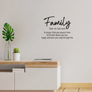 Vinyl Wall Art Decal - Family Noun - 22.5" x 16.5" - Trendy Cute Inspirational Quote Sticker For Family Home Office Couple Bedroom Living Room Entryway Decor 3