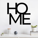 Vinyl Wall Art Decal - Home - 13" x 14" - Trendy Lovely Inspirational Positive Quote Sticker For Home Bedroom Family Living Room Playroom Kids Room Kindergarten Playground Decor 2