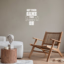 Vinyl Wall Art Decal - Get Your Game Face On - 21" x 16.5" - Trendy Motivating Positive American Football Design Sticker For Living Room College Locker Room Sports Bar Storefront Decor 3