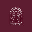 Vinyl Wall Art Decal - Cross Lines - 25" x 17" - Lovely Inspirational Minimal Spiritual Design Sticker For Home Bedroom Living Room Closet Coffee Shop Religious Center Decor 1