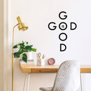 Vinyl Wall Art Decal - God Is Good - 14" x 10" - Modern Inspirational Spiritual Religious Quote Sticker For Home Office Church Living Room Bedroom Decor 3