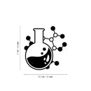 Vinyl Wall Art Decal - Chemical Atom - 17" x 16.5" - Modern Motivational Cute Science Sticker For Children Home Office Nursery Bedroom School Classroom Educational Kids Room Decor 4