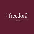 Vinyl Wall Art Decal - Freedom - 5" x 20" - Modern Inspirational Fun Good Vibes Quote Bird Silhouette Design Sticker For Home Bedroom Closet Living Room Office Coffee Shop Decor 4