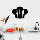 Vinyl Wall Art Decal - Fork Knife And Spoon - Modern Inspirational Kitchen Utensils Shape Sticker For Home Bedroom Family Room Dining Room Restaurant Decor 3