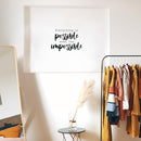 Vinyl Wall Art Decal - Everything Is Possible Even The Impossible - 14" x 20" - Trendy Positive Lifestyle Quote Sticker For Bedroom Living Room School Office Coffee Shop Gym Fitness Decor 3