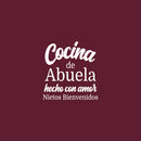 Vinyl Wall Art Decal - Cocina De Abuela Hecho Con Amor / Grandma's Kitchen Made With Love - 16" x 17" - Modern Spanish Quote Sticker For Home Family Latinas Dining Room Decor 1