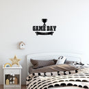 Vinyl Wall Art Decal - Game Day Vibes - 16.5" x 23.5" - Modern Inspirational Cute Quote Trophy Design Sticker For Children Bedroom Home Baby Nursery Daycare Kids Room Decor 2