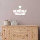 Vinyl Wall Art Decal - Game Day Vibes - 16.5" x 23.5" - Modern Inspirational Cute Quote Trophy Design Sticker For Children Bedroom Home Baby Nursery Daycare Kids Room Decor 3