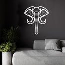 Vinyl Wall Art Decal - Geometric Elephant - 19" x 16.5" - Modern Minimal Figure Animal Design Sticker For Home Bedroom Playroom School Classroom Office Coffee Shop Storefront  Decor 3