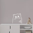 Vinyl Wall Art Decal - Cute Cat - 22" x 20" - Trendy Inspirational Cute Animal Design Sticker For Children Bedroom Home Baby Nursery Daycare Kids Room Decor 2