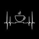 Vinyl Wall Art Decal - Coffee Pulse - 11" x 18" - Modern Inspirational Caffeine Lovers Quote Sticker For Home Office Kitchen Coffee Shop Restaurant Decor 2