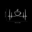 Vinyl Wall Art Decal - Coffee Pulse - 11" x 18" - Modern Inspirational Caffeine Lovers Quote Sticker For Home Office Kitchen Coffee Shop Restaurant Decor 4