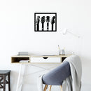 Vinyl Wall Art Decal - Guitars Silhouettes - 10. Trendy Fun Cool Design Sticker For Home Boys Room Toddlers Bedroom Playroom Office Coffee Shop Music Storefront Decor 2