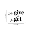 Vinyl Wall Art Decal - Forgive To Forget - Modern Inspirational Positive Quote Sticker For Home Office Bedroom Happiness Living Room Coffee Shop Decor 4