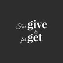 Vinyl Wall Art Decal - Forgive To Forget - 20" x 15" - Modern Inspirational Positive Quote Sticker For Home Office Bedroom Happiness Living Room Coffee Shop Decor 1