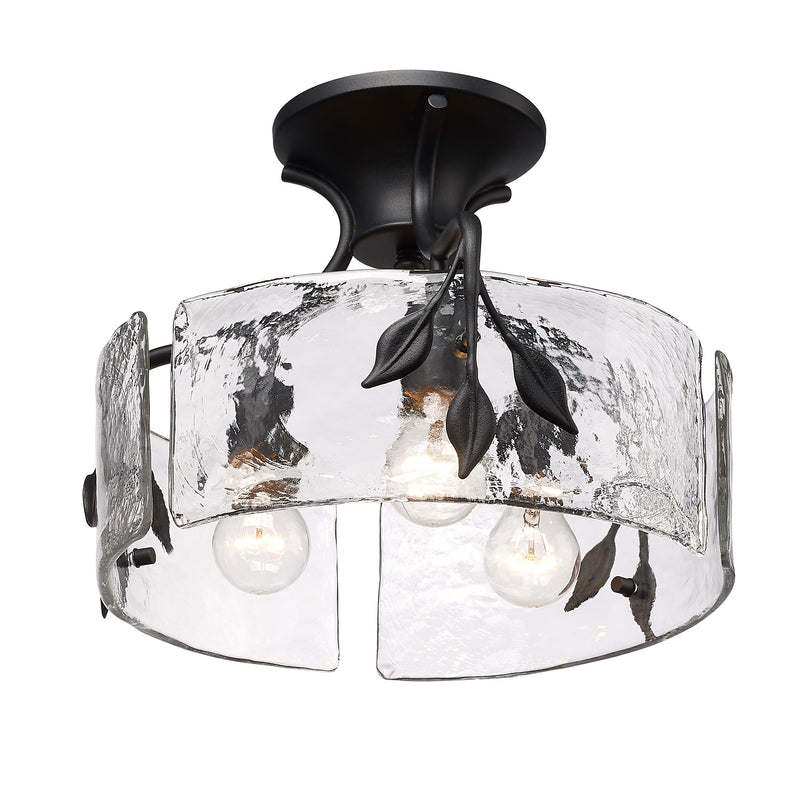 Golden Lighting 7313-FM Rebel 13" Lámpara de Techo Empotrada Negra Mate | 7313-FM BLK | MiOfertas