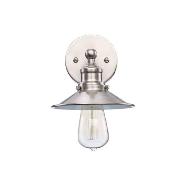 Hampton Bay 20511 WH-BN Lámpara de Pared Industrial Farmhouse Níquel Cepillado | MiOfertas