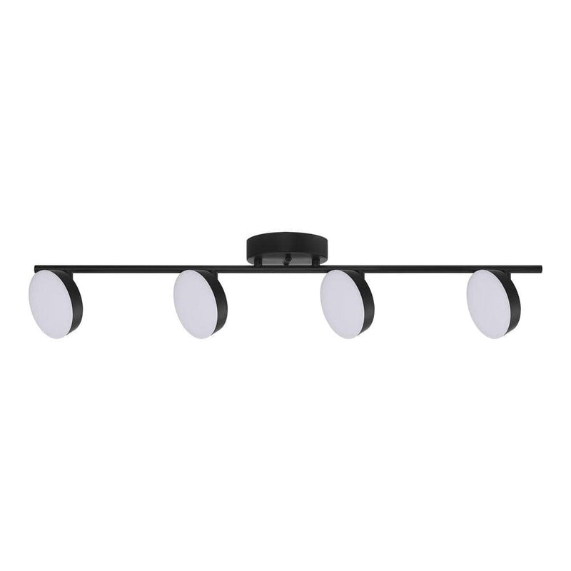 Hampton Bay 23055-003 2.6 ft. Kit de Iluminación de Riel LED Integrado Negro | MiOfertas