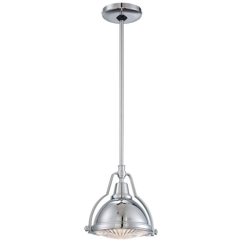 Hampton Bay KH-001S-CH Lámpara Colgante Cromada con Jaula Geométrica | MiOfertas