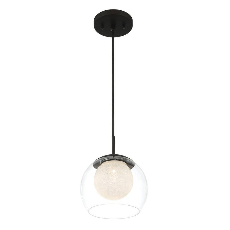 Home Decorators Collection 25198 Melinda 40-Watt LED Mini Colgante Carbón
